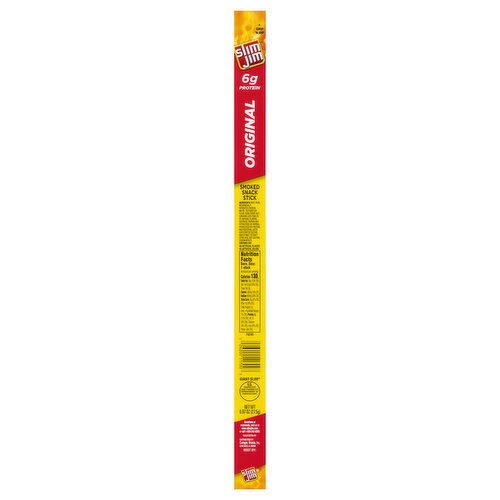 Slim Jim Smoked Original Giant Slim Snack Stick Image 1 of 4