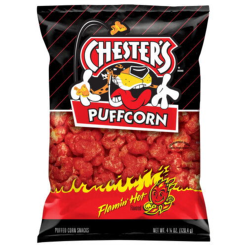 Chester's Puffcorn, Flamin' Hot Flavored