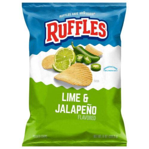 Ruffles Lime & Jalapeno Flavored Potato Chips