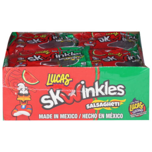 Lucas Salsagheti Watermelon Flavored Hot Candy Strips Image 1 of 6