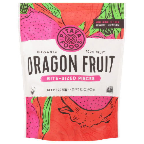 Pitaya Foods Dragon Fruit, Bite-Sized Pieces, Organic