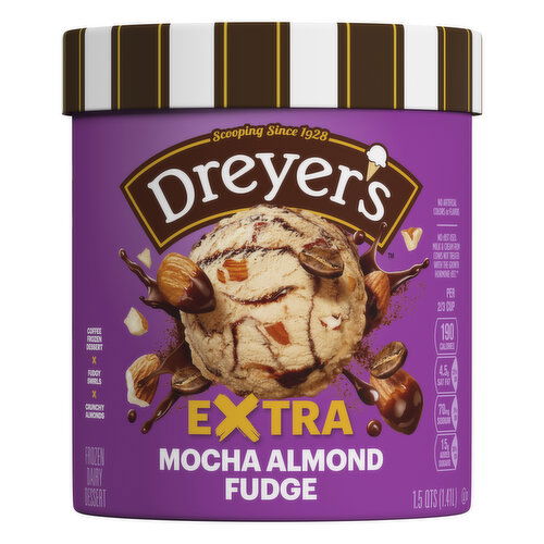 Dreyer's Frozen Dairy Dessert, Extra Triple Fudge Brownie