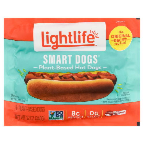 Lightlife Hot Dogs, Plant-Based