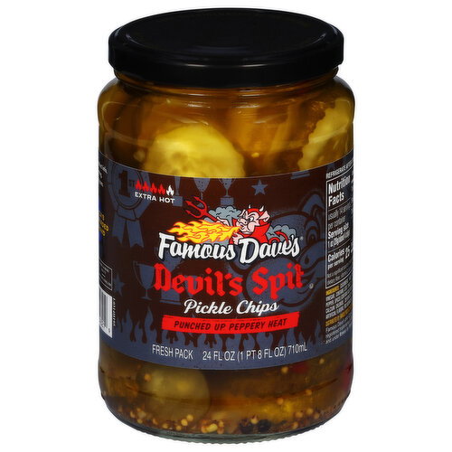 Famous Dave's Extra Hot Devil's Spit Pickle Chips