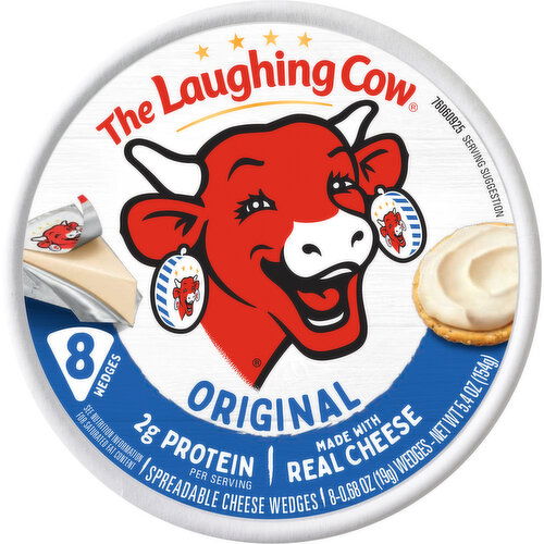 The Laughing Cow Creamy Original Spreadable Cheese Wedges