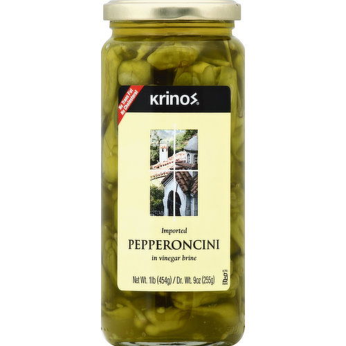 Krinos Pepperoncini, in Vinegar Brine