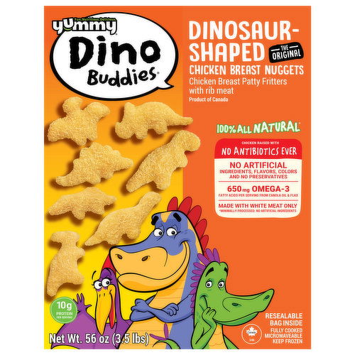 Yummy Chicken Breast Nuggets, Dinosaur-Shaped, The Original