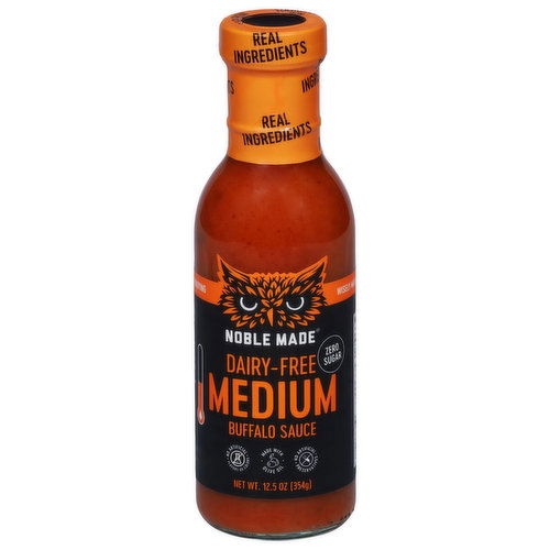 Noble Made Buffalo Sauce, Dairy-Free, Medium