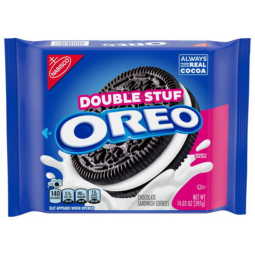 Oreo Sandwich Cookies, Chocolate, Double Stuf