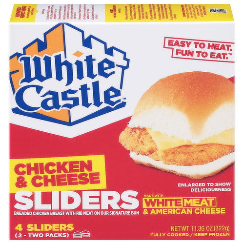 White Castle Sliders, Chicken & Cheese