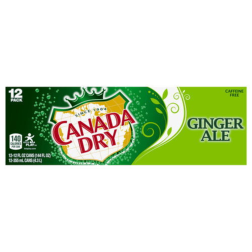 Canada dry flavored ginger ale