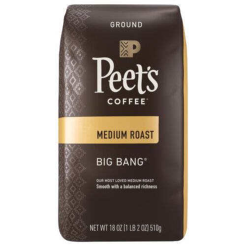 Peet's Coffee Coffee, Ground, Medium Roast, Big Bang