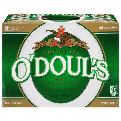 O'Doul's Malt Beverage, Non-Alcoholic Brew, Golden, Premium