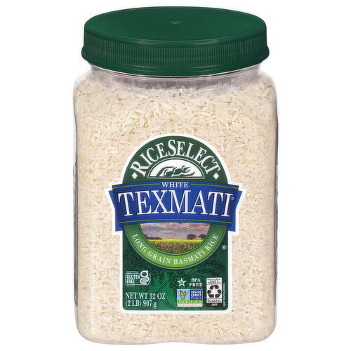 RiceSelect Rice, Basmati, Long Grain, Texmati, White