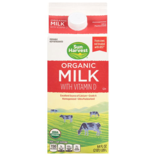 Sun Harvest Milk, Organic