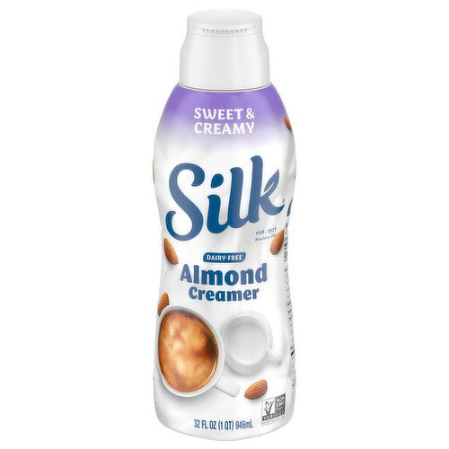 Silk Almond Creamer, Sweet & Creamy, Dairy-Free