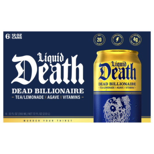 Liquid Death Dead Billionaire Tea/Lemonade Image 1 of 3