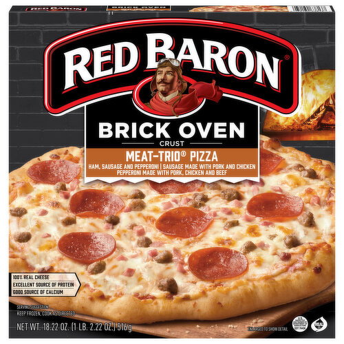 Red Baron Brick Oven Crust Meat-Trio Pizza Image 1 of 6