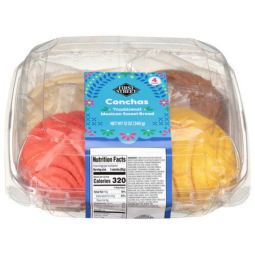 First Street Conchas Mexican Traditional Sweet Bread Image 1 of 6