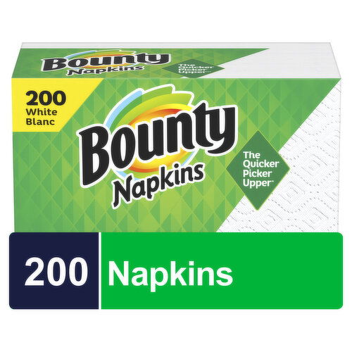 Bounty Paper Napkins, White