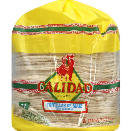 Calidad Tortillas, Corn