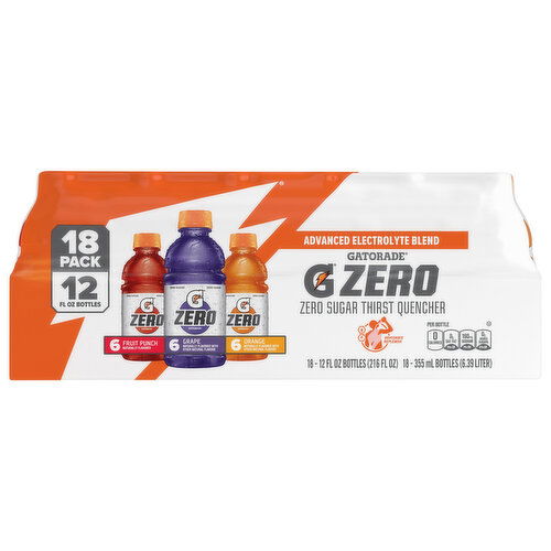 Gatorade Thirst Quencher, Zero Sugar, Assorted