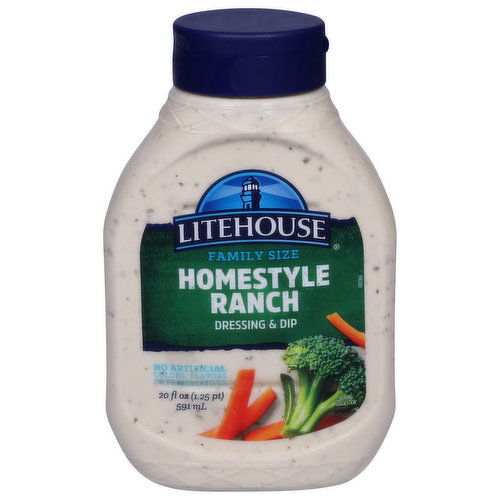 Litehouse Dressing & Dip, Homestyle Ranch, Family Size