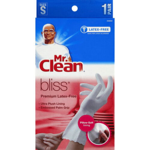 Mr. Clean Gloves, Premium Latex-Free, Small