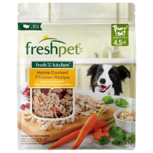 Freshpet Dog Food, Home Cooked Chicken Recipe, Larger Size, Adult