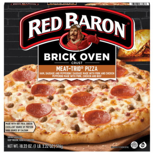 Red Baron Brick Oven Crust Meat-Trio Pizza Image 1 of 6