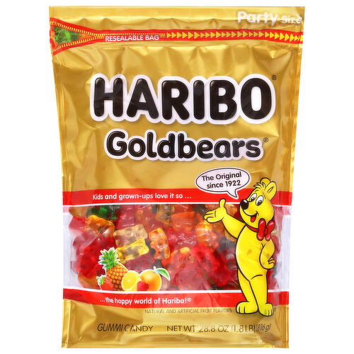 Haribo Gummi Candy, Goldbears, Party Size