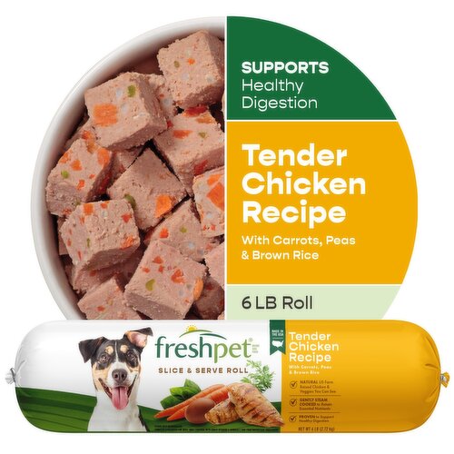 Freshpet Healthy & Natural Dog Food, Fresh Chicken Roll, 6lb Image 1 of 8