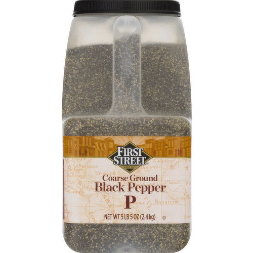 First Street Black Pepper, Coarse Ground