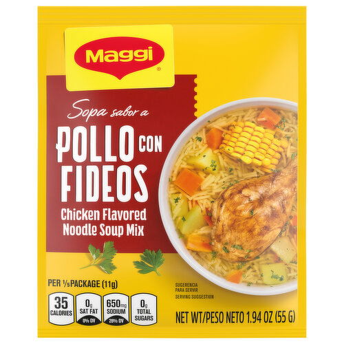 Maggi Noodle Soup Mix, Chicken Flavored