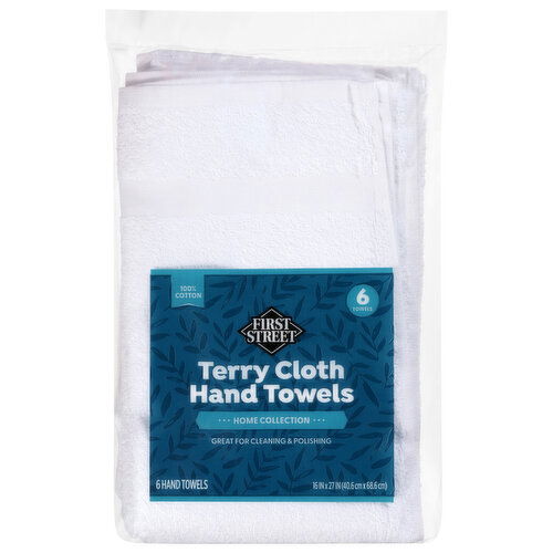 First Street Home Collection Terry Cloth Hand Towels
