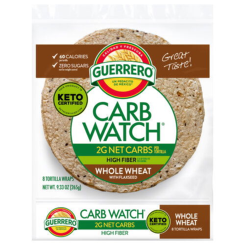 Guerrero Whole Wheat with Flaxseed Tortilla Wraps