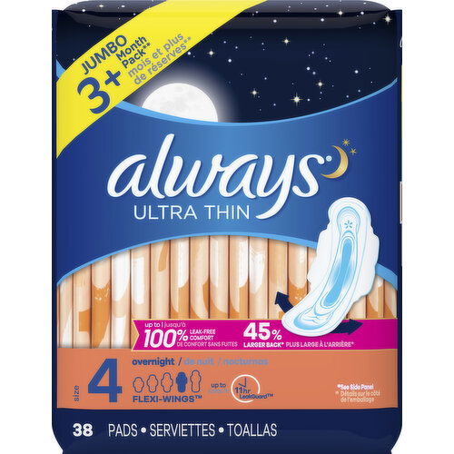 Always Ult Thin Pads Overnight