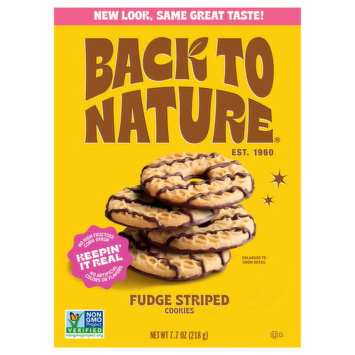 Back to Nature Cookies, Fudge Striped