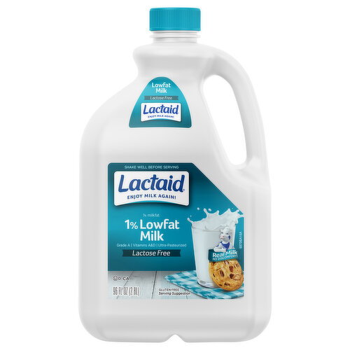 Lactaid 1% Lowfat Lactose Free Milk Image 1 of 6