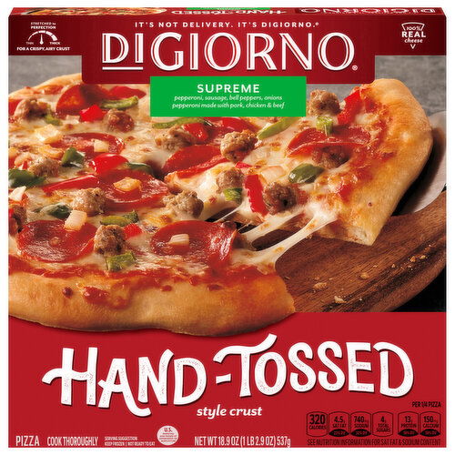 DiGiorno Hand-Tossed Style Crust Supreme Pizza