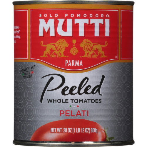 Mutti Tomatoes, Whole, Peeled