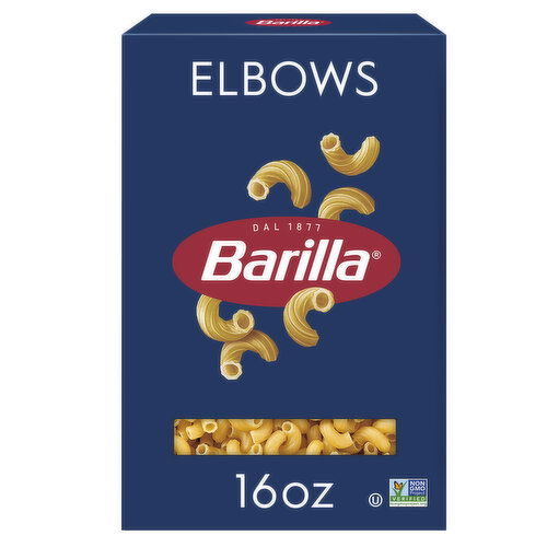 Barilla Elbows - Non-GMO Pasta Made with Durum Wheat Semolina & Kosher Certified Pasta