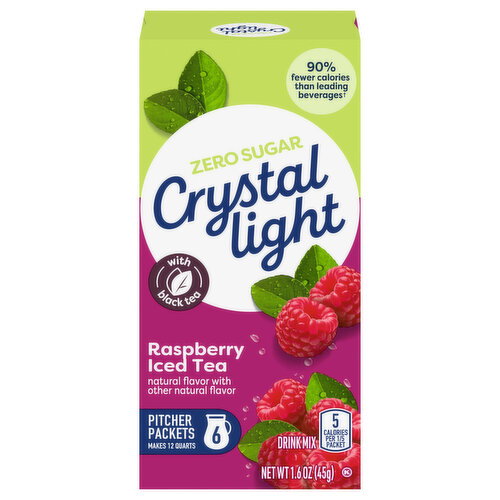 Crystal Light Zero Sugar Raspberry Iced Tea Drink Mix