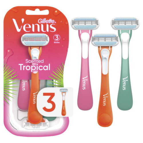 Venus Tropical Women's Disposable Razor Image 1 of 6