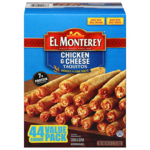 El Monterey Taquitos, Chicken & Cheese, Value Pack