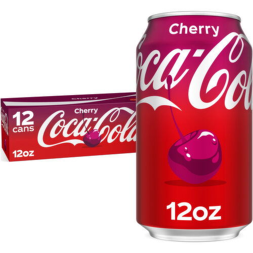 Coca-Cola Cherry Soda Soft Drink Cans