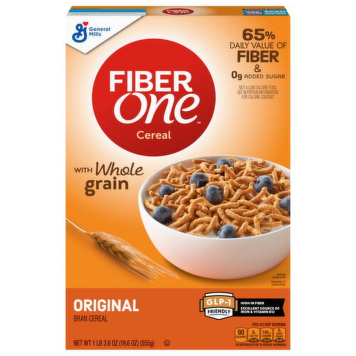 Fiber One with Whole Grain Original Bran Cereal Image 1 of 6