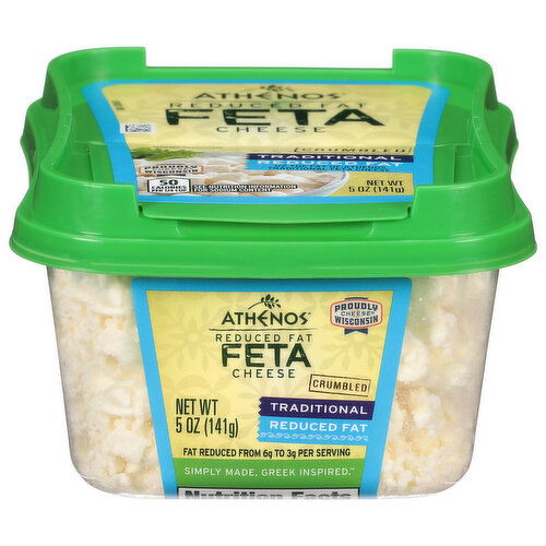 Athenos Traditional Reduced Fat Feta Cheese Crumbles
