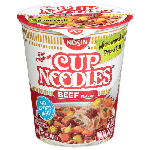 Nissin Beef Flavor Cup Noodles