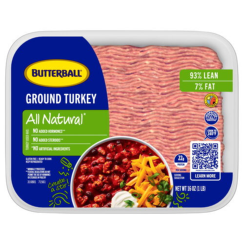 Butter Ball Fresh Ground Turkey 93%